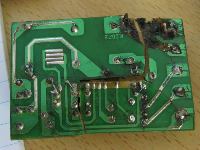 The Controller PCB After Extraction And Cleaning