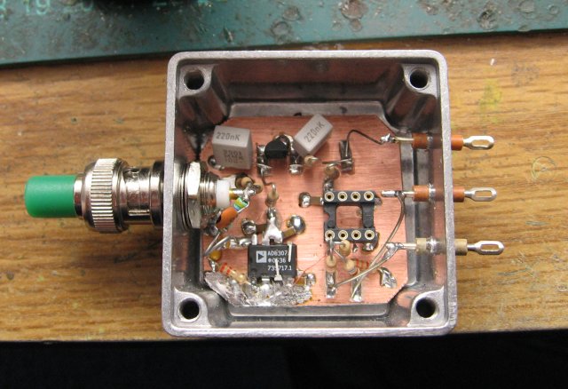 Inside the power head before the opamp was inserted.