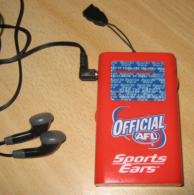 The AFL SportsEars Receiver