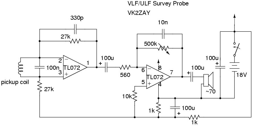 circuit of the probe unit