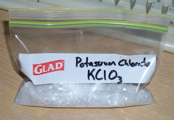 55 g of purified KClO3