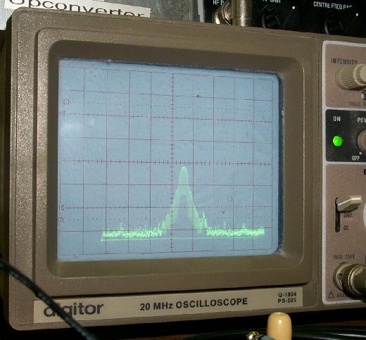 spectrogram of the quenching sidebands