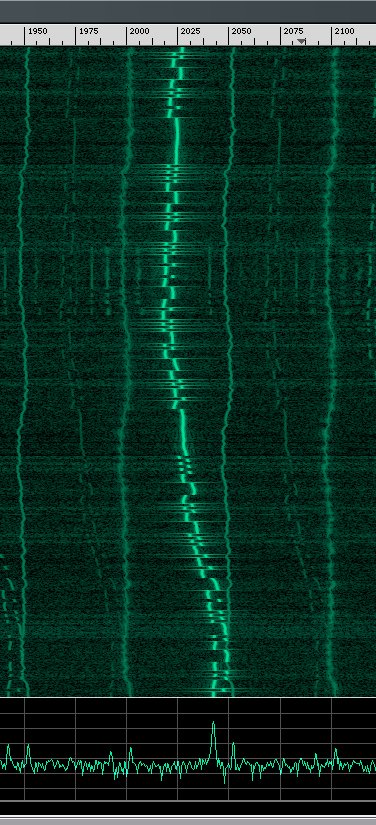 Baudline monitoring my drifty TX