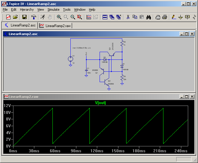 Simpler Linear Ramp Circuit