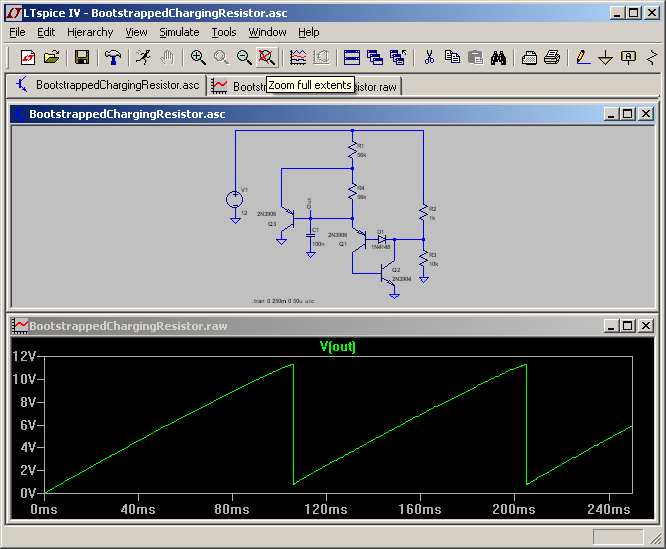 Bootstrapped Charging Resistor Circuit