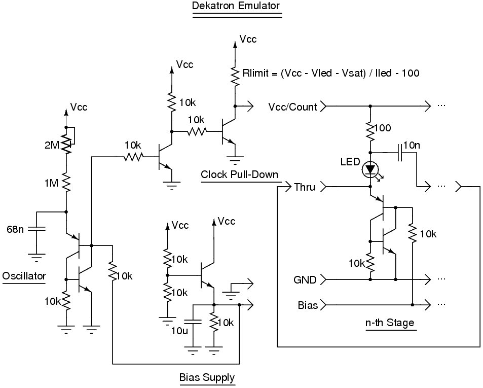 Dekatron Emulator Circuit