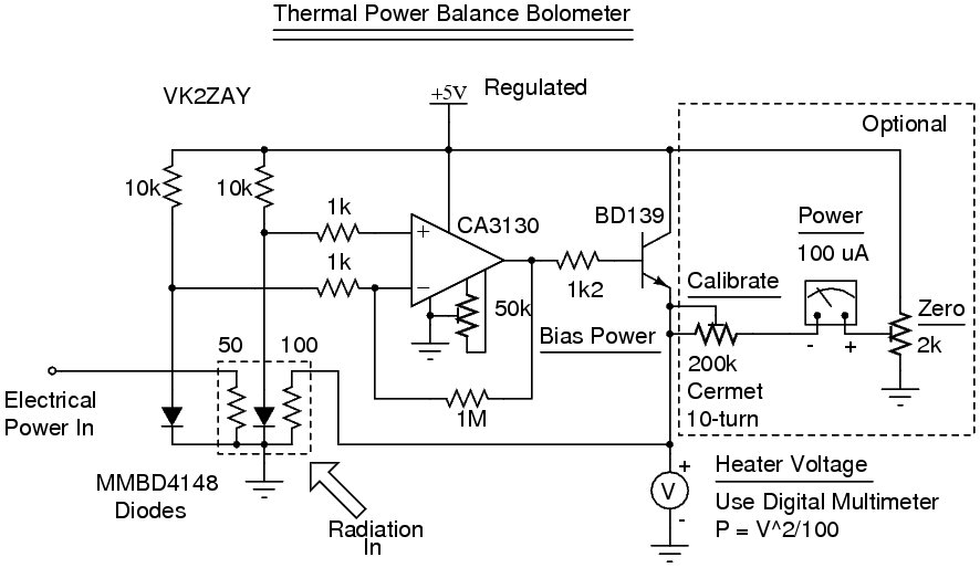 Thermal Balance Bolometer Circuit